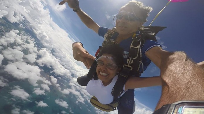 Sai Tamhankar Skydiving Thrill Photos Hd