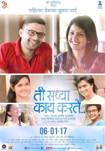 Ti Saddhya Kay Karte Marathi Movie Official Poster
